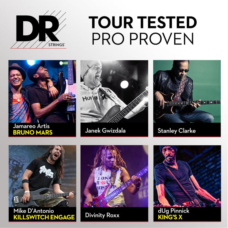 DR Strings Hi-Beam - Stainless steel Round Core Lite 5 String 40-120 - Image 5