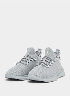 Styli Textured Knit Lace Up Sneakers  - Image 2