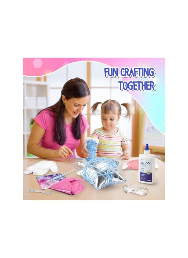 The Bros 3D String Art Kit for Kids | DIY Lantern Craft Kit with LED Lights & Tassels | Arts & Crafts Gift for Girls & Boys Ages 7-12 | Creative Toy for Home Decor & Festive Decoration Fun  - Image 4