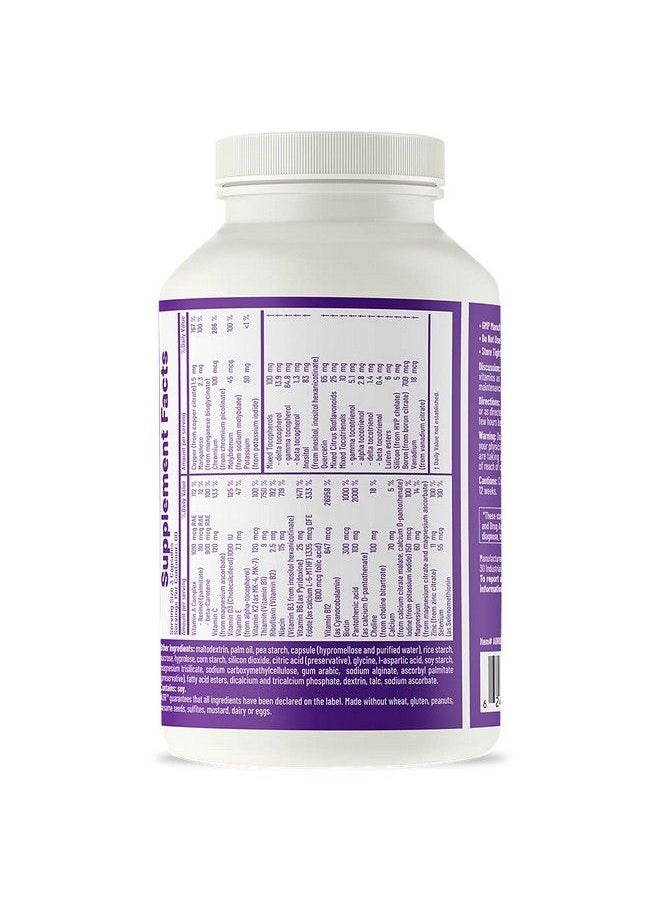 Multi Basics 3 Essential Multivitamin Fully Balanced Multimineral Dietary Supplement 60 Servings (180 Capsules)