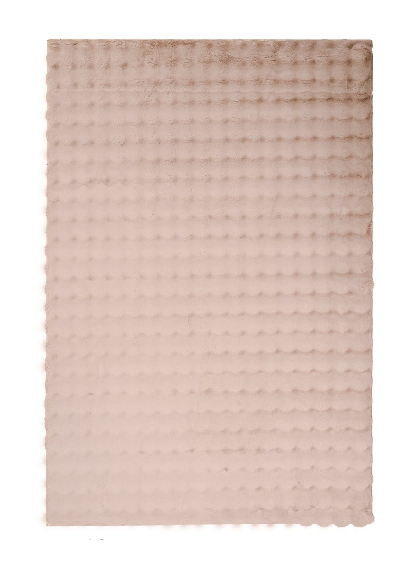 Home auraa Carpet Rug Anti-Slip – Size 160 x 230 cm – 5.25x7.55 ft | Pebble Shaggy Design - Brown Color | Ideal Carpet for Living Room, Bedroom, Office, Hallway or Balcony - Image 3