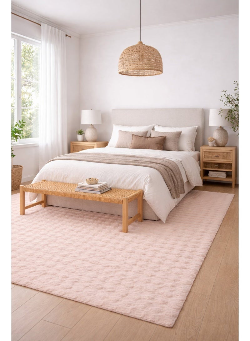 Home auraa Carpet Rug Anti-Slip – Size 160 x 230 cm – 5.25x7.55 ft | Pebble Shaggy Design - Brown Color | Ideal Carpet for Living Room, Bedroom, Office, Hallway or Balcony - Image 1