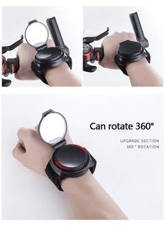Generic Wide Angle Cycling Bicycle Bike Rear View Mirror Wrist Guards Wristbands Back Mirror  - Image 4