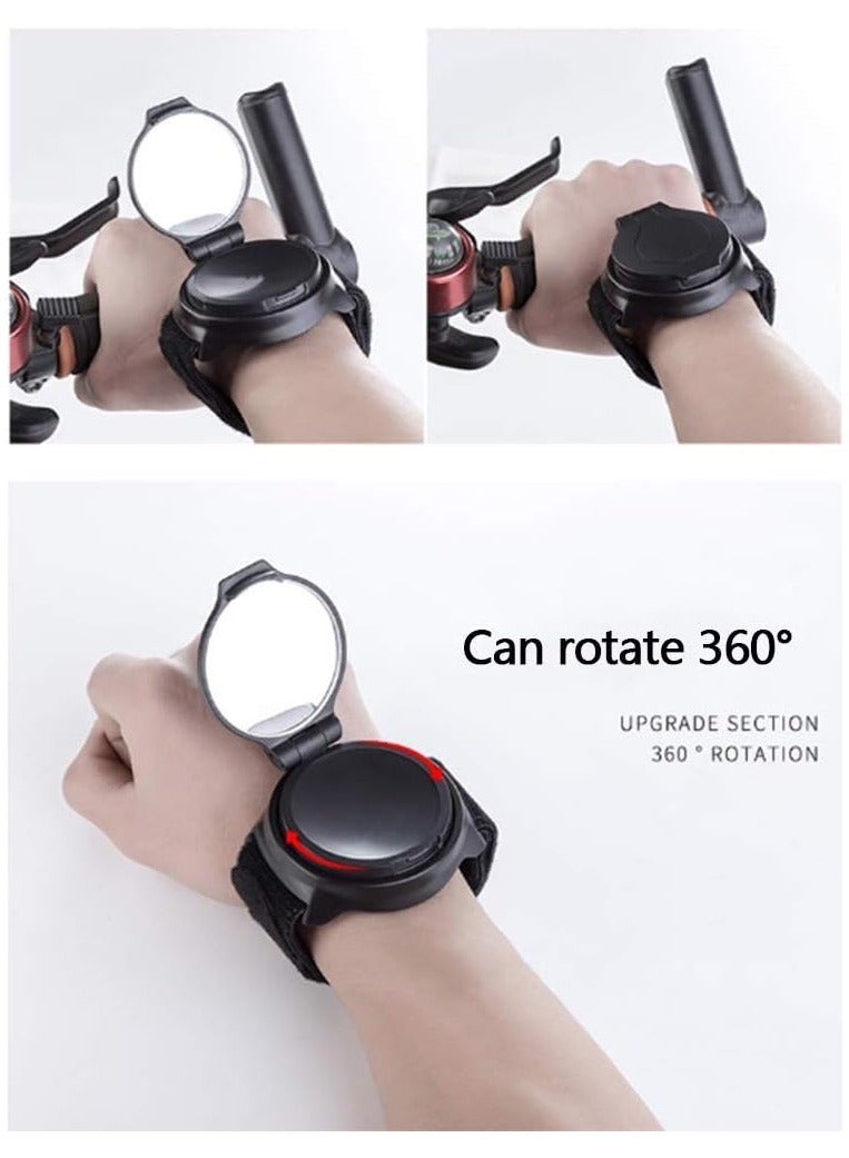 Generic Wide Angle Cycling Bicycle Bike Rear View Mirror Wrist Guards Wristbands Back Mirror  - Image 4