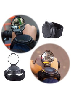 Generic Wide Angle Cycling Bicycle Bike Rear View Mirror Wrist Guards Wristbands Back Mirror  - Image 5