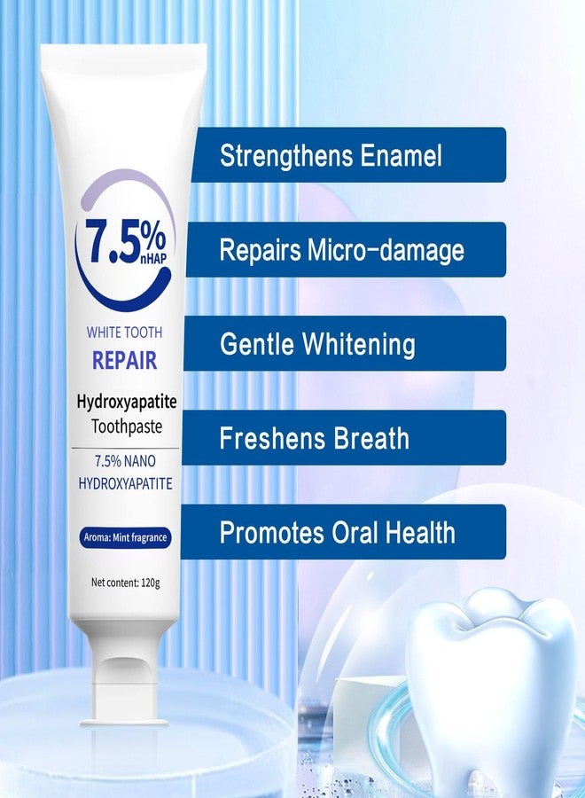 OUKPANE 2Pcs Hydroxyapatite Toothpaste, Hidroxiapatita Toothpaste for Advanced Enamel Protection, Daily Use for Oral Health.4.23 oz - Image 4