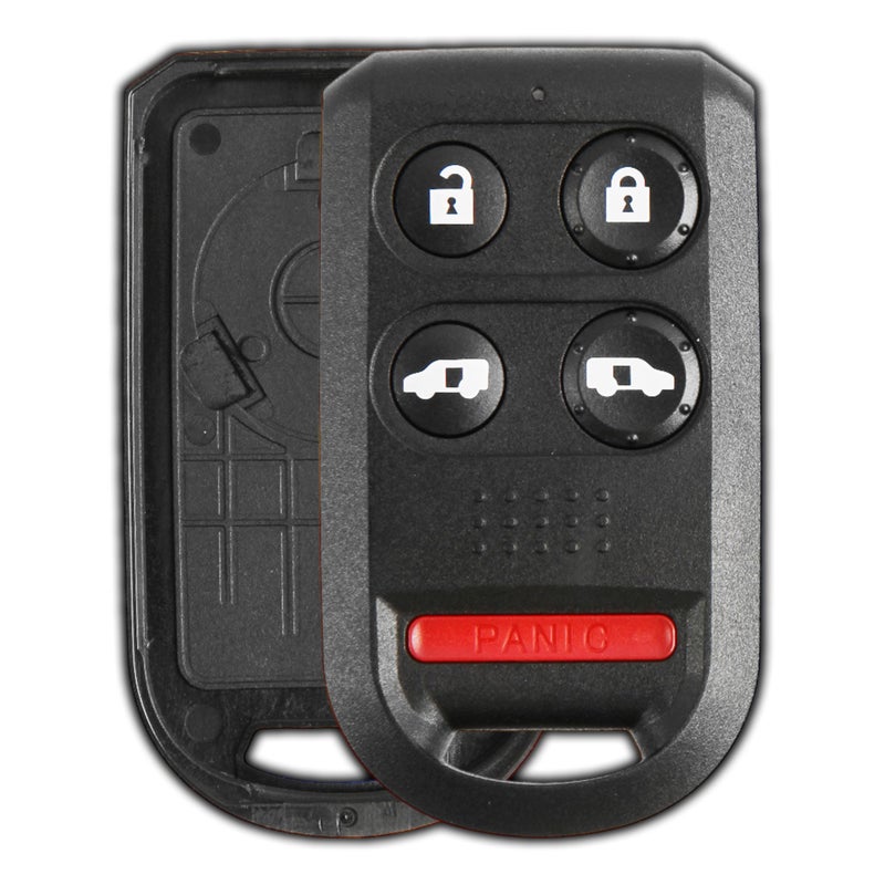 KeylessOption Key Fob Cover Case Replacement for 2005 2006 2007 2008 2009 2010 Honda Odyssey Remote Shell 5Button OUCG8D399HA No Programming Necessary