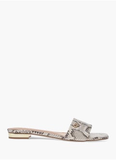 Celeste Women's Logo Accent Slip-On Flat Sandals  - Image 3