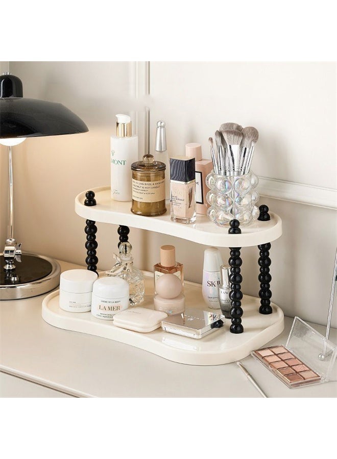 HOMESTAR 2 Tier Countertop Organizer, Counter Organizer for Bathroom Decor, Sink Shelf for Vanity Storage, Makeup Tray for Perfume, Skincare, Bedroom, Kitchen - Image 3