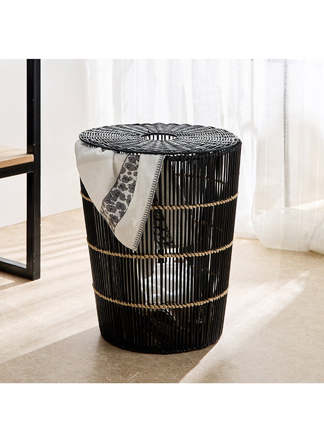 Home Box Ebony Laundry Hamper with Lid  - Image 1