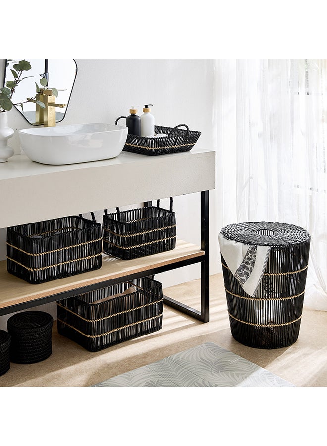 Home Box Ebony Laundry Hamper with Lid  - Image 5