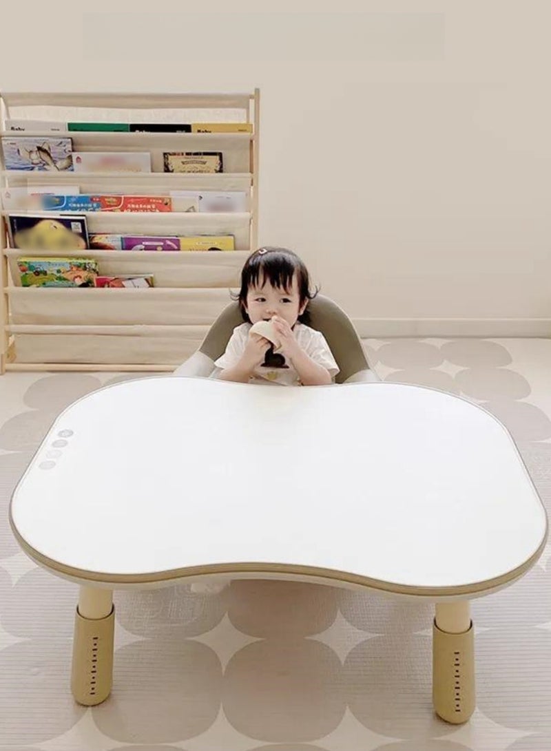 BEIE Kids Table 60x80CM, Adjustable Height Children Table with Surface can Draw, BPA Free - Image 2