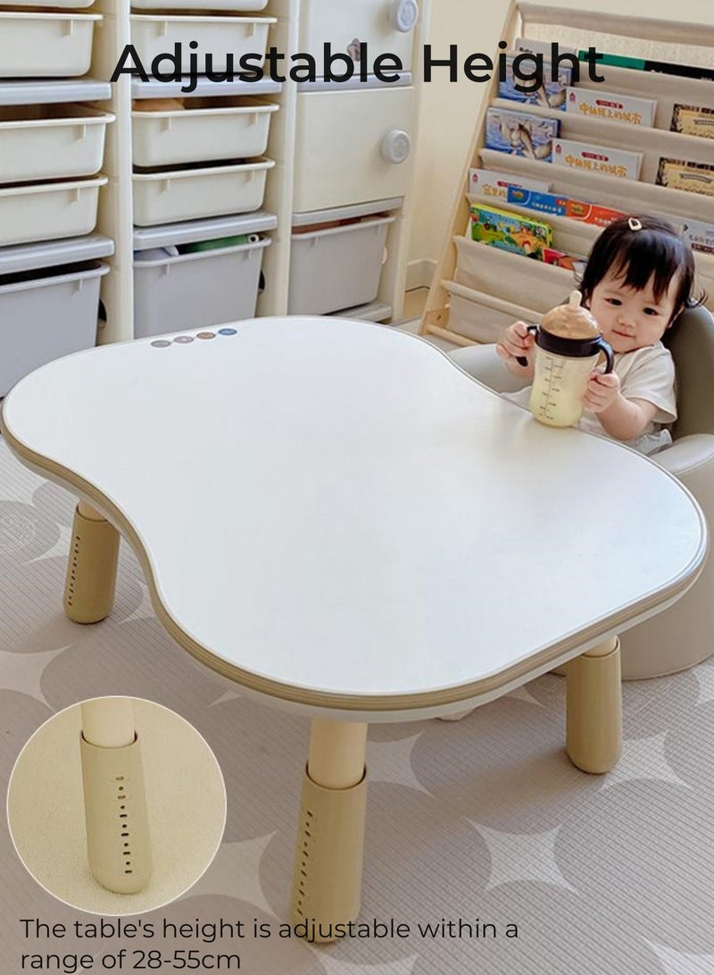 BEIE Kids Table 60x80CM, Adjustable Height Children Table with Surface can Draw, BPA Free - Image 5