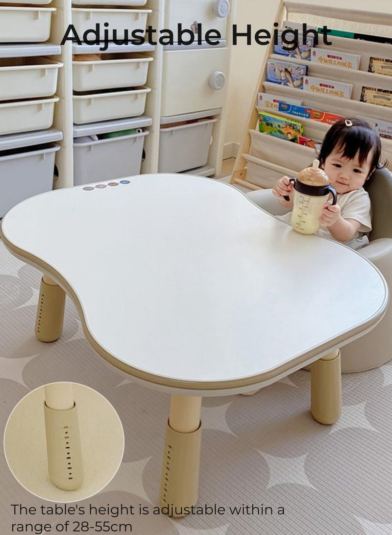 BEIE Kids Table 60*80CM,80x80CM, Adjustable Height Children Table with Surface can Draw, BPA Free - Image 5