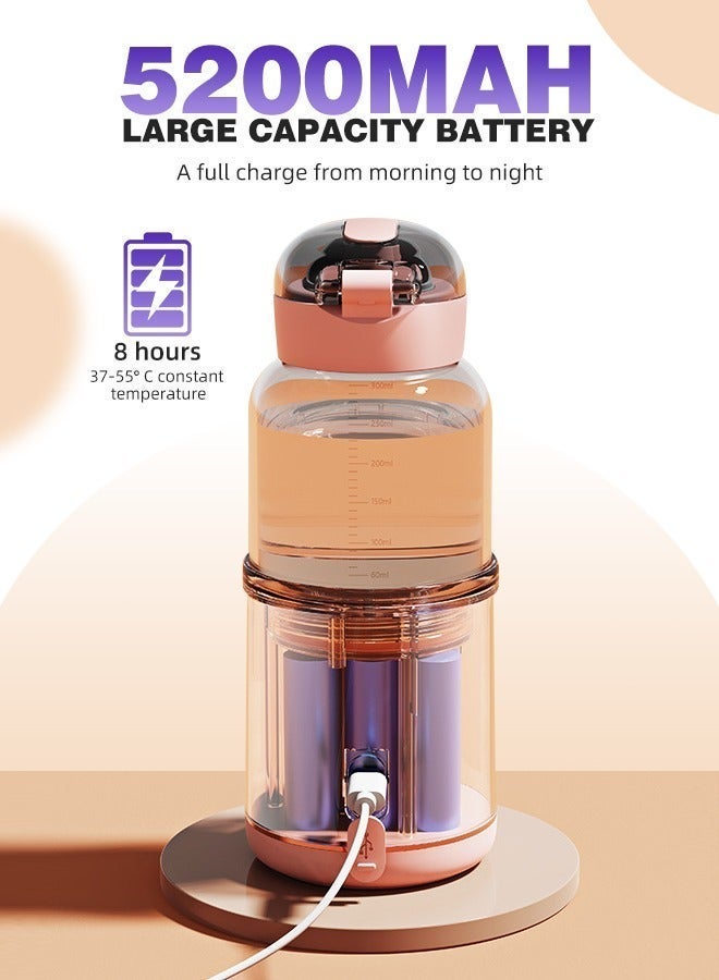 Soft Touch 300ML Portable Milk Warmer Cordless Bottle Warmer Fast Heating for Breast Milk Rechargeable Baby Water Warmer Toddler Feeding Bottle Heater for Travel Car Outdoor - Image 5