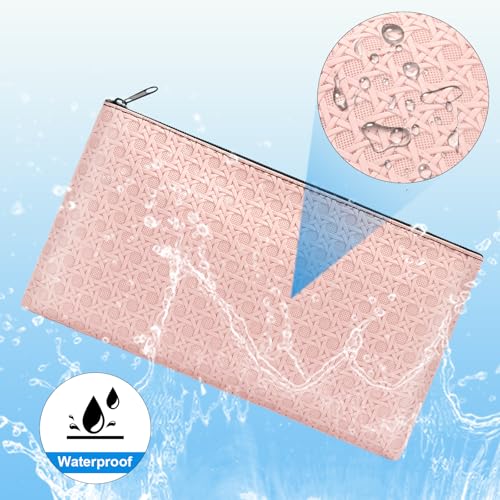 Wteehn 2pack Money Bag, Cash Zipper Pouch, Bank Bags, Cash Wallet, Cosmetic Receipts Coins Small Tools Organizing Storage Bag - Image 3