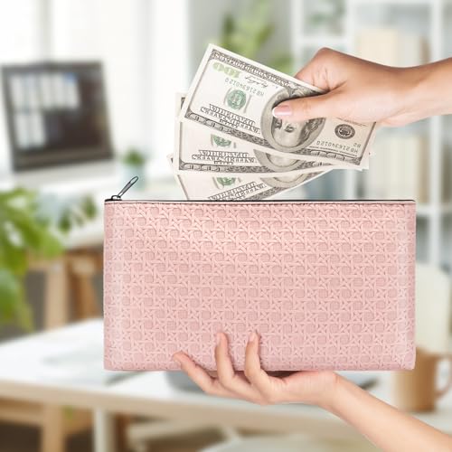 Wteehn 2pack Money Bag, Cash Zipper Pouch, Bank Bags, Cash Wallet, Cosmetic Receipts Coins Small Tools Organizing Storage Bag - Image 5