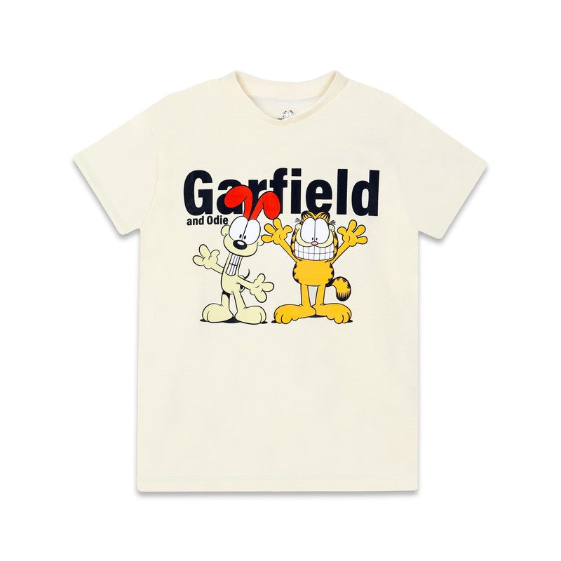 Nickelodeon Garfield and  Odie Kids Boy's Short Sleeve T-Shirt - Image 2