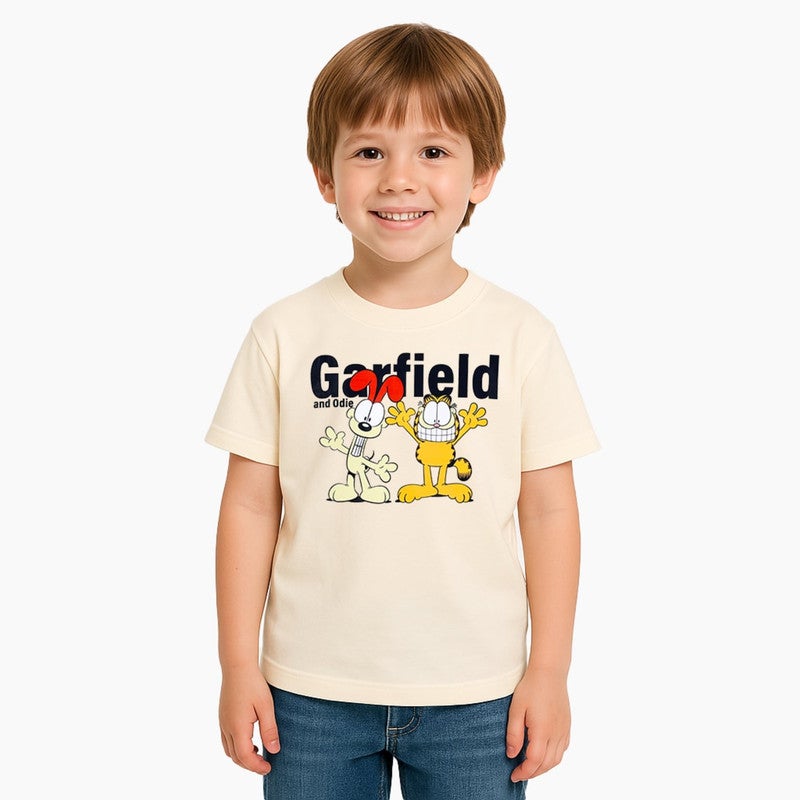 Nickelodeon Garfield and  Odie Kids Boy's Short Sleeve T-Shirt - Image 1
