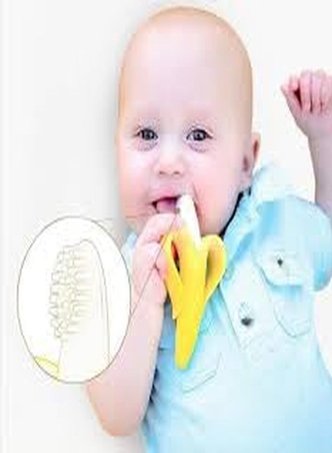 Roforuf Baby Banana Teether,Peach Teether & Fruit Feeder Combo – Safe & Soft Teething Relief & Oral Care Perfect for Newborn Toddlers & Infant Baby - Pack of 3 (Pink PCH) - Image 5