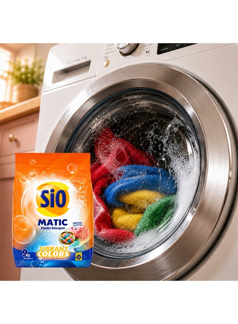 SIO Powder Detergent Matic – Color 9 kg | Effective Cleaning & Color Protection - Image 3