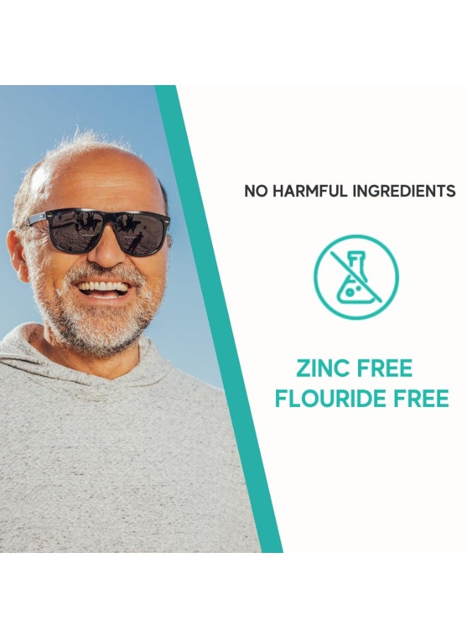 Avistar Extra Strong Denture Adhesive Cream, 12 Hour Hold Dental Glue, Waterproof, Zinc & Fluoride Free, Easy Apply Nozzle, Seals Food Out for Comfort, Mint Flavor (5 Pack, 7 Fl Oz) - Image 3