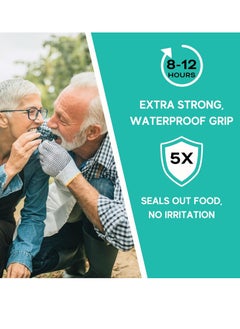 Avistar Extra Strong Denture Adhesive Cream, 12 Hour Hold Dental Glue, Waterproof, Zinc & Fluoride Free, Easy Apply Nozzle, Seals Food Out for Comfort, Mint Flavor (5 Pack, 7 Fl Oz)  - Image 2