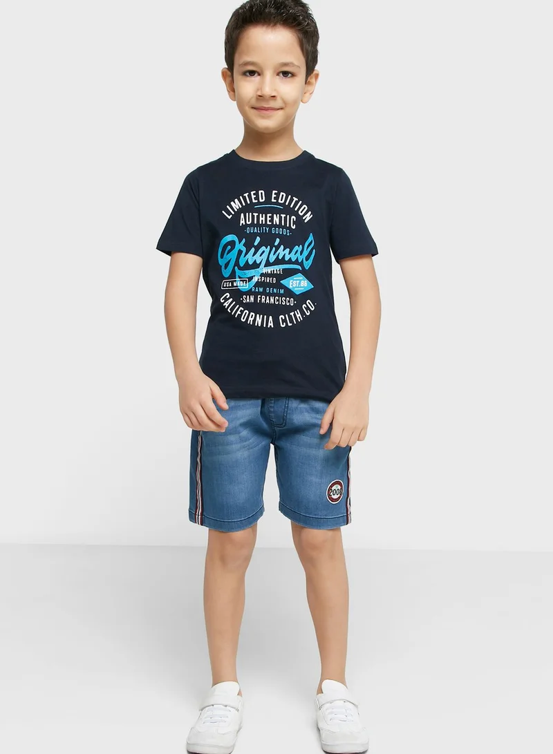 Pinata Boys Casual Side Striped Shorts