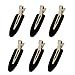 LUOTIVON 6 Pieces No Bend Hair Clips, No Crease Hair Clip for Hairstyling, Makeup Clips for Women and Girls (Black) - Image 2