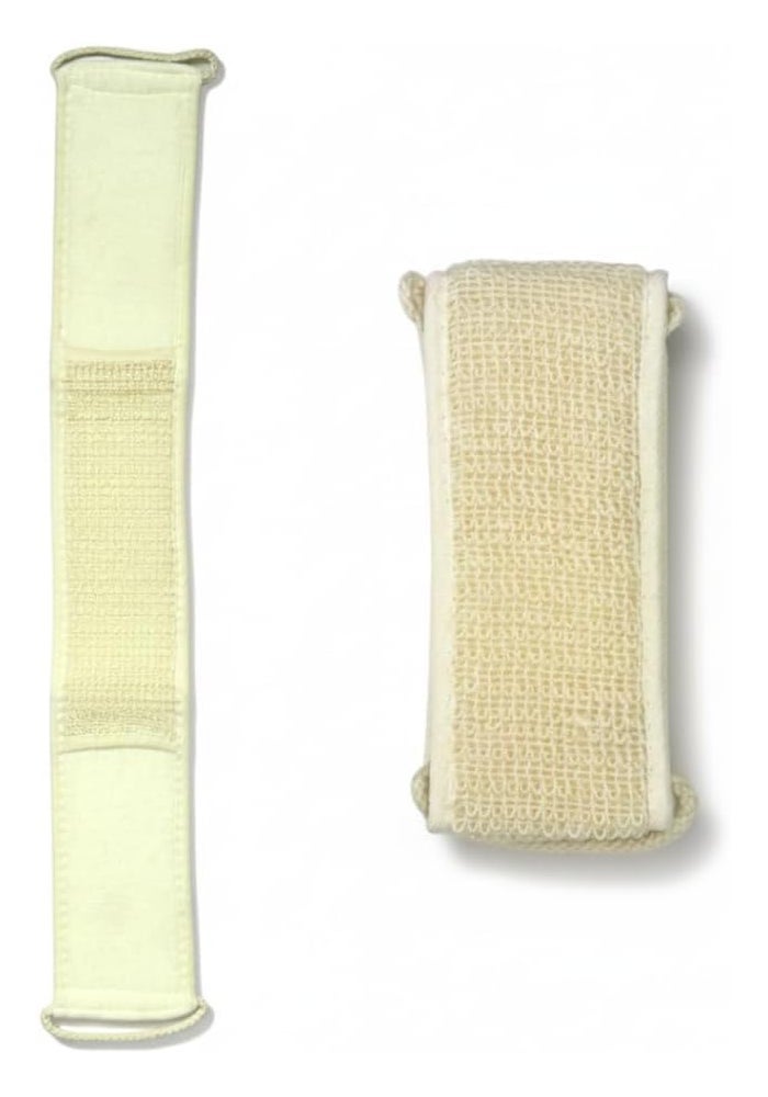 Glitters Exfoliating Back Scrubber Strap – Natural Bath Sponge with Dual Handles for Deep Cleansing - Image 1