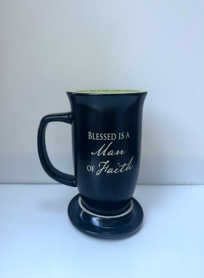 Abbey + CA Gift Man of Faith Ceramic Mug and Coaster Set of 1, Birthday, Christmas, and Father's Day Gift for Christian Men, 14 Ounce, by Abbey Gift - Image 5