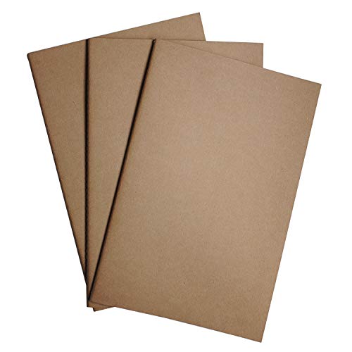 Wanderings A5 Blank Travelers Notebook Insert / A5 Journal Refill | 5.5" x 8.3" / 14cm x 21cm | 3 Booklets, 240 Blank Pages | Travelers Notebook Refills for Journals, Diaries, Planners - Image 1
