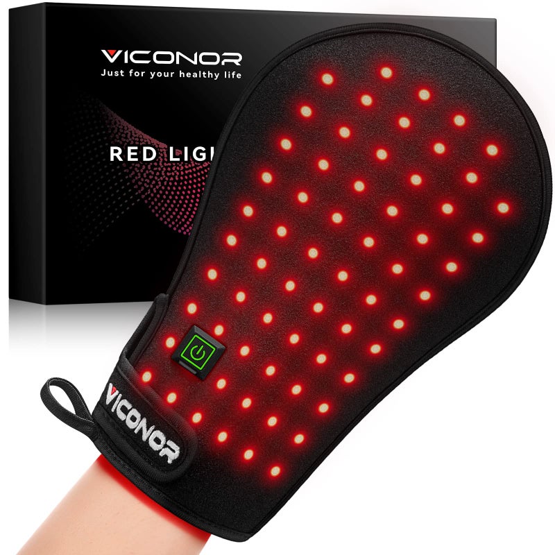 Viconor جهاز فيكونور للعلاج بالضوء الأحمر لليدين - قفازات العلاج بالأشعة تحت الحمراء LED لنفق الرسغ - Image 3