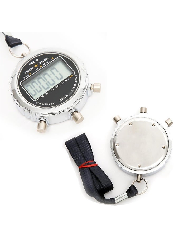 jaexest Stopwatch,1/100th Second Clock Daily Rainproof Digital Timer for Sports Match,Competition,Coach,Referee,Training,Timing - Image 4