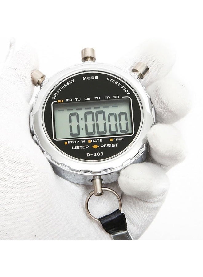 jaexest Stopwatch,1/100th Second Clock Daily Rainproof Digital Timer for Sports Match,Competition,Coach,Referee,Training,Timing - Image 2