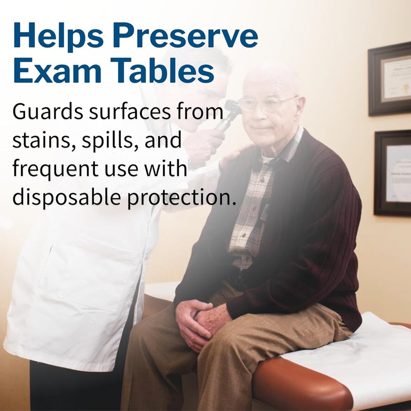 McKesson Medical Exam Table Paper [12 Rolls] – Bed Table Sheet Cover for Diaper Changing, Waxing, Nursing, Chiropractor, Patternmaking, Tracing - Standard Smooth Paper Roll - White, 18 in x 200 ft - Image 5