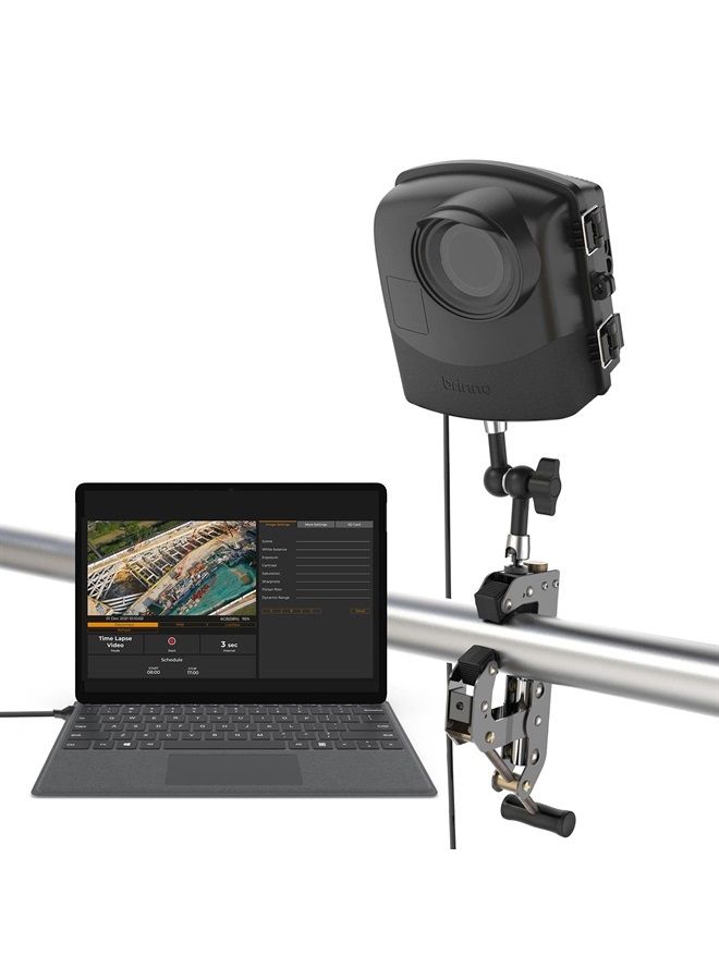 Brinno BCC2000 Plus Construction Camera Bundle | Includes: Full HD TLC2000 Time Lapse Camera, 32-ft Extender for Laptop/Tablet, Clamp Mount & Waterproof Case | 1-Year Battery - Image 1