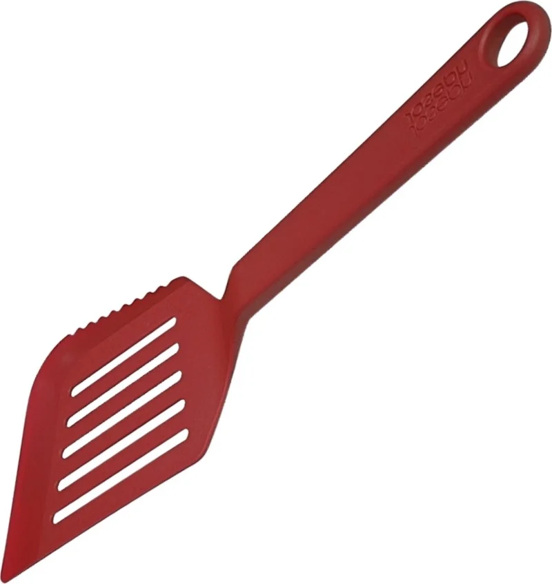 Joseph Joseph 10052 Serrated Mouth Wide Spatula Red