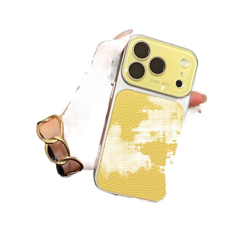 iPhone 15 Pro Max Leather Protective Texture for iPhone 15 15 Plus 15 Pro 15 Pro Max with Vintage Texture and Large Window View and Anti - Image 2