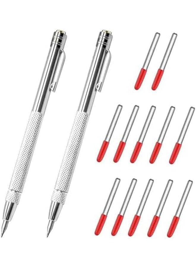 Tungsten Carbide Engraving Pen With Knurled Grip For Glass Ceramic Marking Tip Color B - Image 3