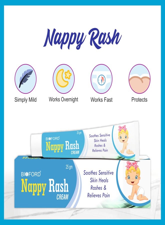 Bioford Nappy Rash Cream for Babies with Aloe Vera, Brahmi & Almond Oil | Soothes & Protects from Rashes, Redness & Irritation | Safe for Sensitive Skin (Pack of 2) - Image 4