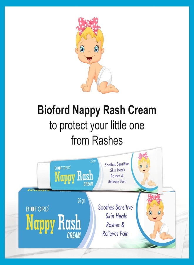 Bioford Nappy Rash Cream for Babies with Aloe Vera, Brahmi & Almond Oil | Soothes & Protects from Rashes, Redness & Irritation | Safe for Sensitive Skin (Pack of 2) - Image 5