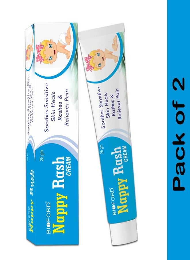 Bioford Nappy Rash Cream for Babies with Aloe Vera, Brahmi & Almond Oil | Soothes & Protects from Rashes, Redness & Irritation | Safe for Sensitive Skin (Pack of 2) - Image 3
