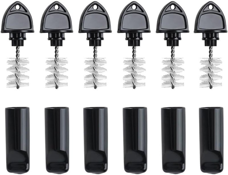 Ferroday Draft Beer Tap Plug 12 Pieces Keg Faucet Tap Plug Brush Draft Beer Rubber Tap Soother Covers Beer Faucet Brush Plug Beer Faucet Tap Cleaning Plug - 6+6 Keg Faucet Brush Plugs for Keg Beer - Image 1