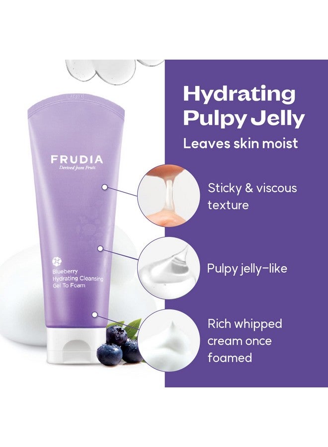 فروديا جل منظف ومرطب بالتوت الأزرق من ويلكوس فروديا | منظف مرطب للوجه للرجال والنساء | غسول للوجه للبشرة الجافة والدهنية والحساسة | منتجات للعناية بالبشرة (عبوة واحدة، 125 مل) - Image 3
