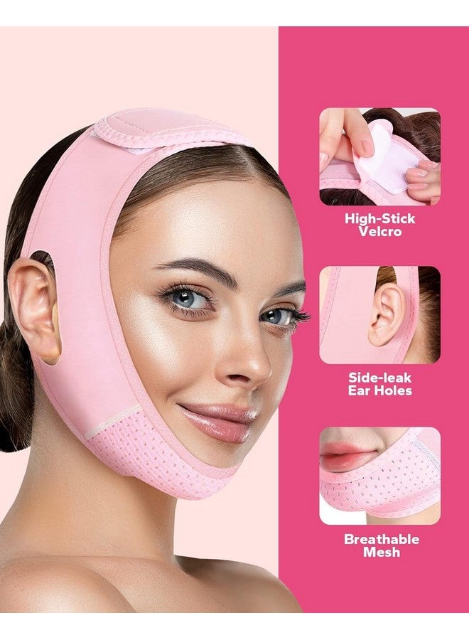FINAXO V line Lifting Mask Double Chin Reducer - Double Chin Eliminator - Face Lifting Belt, Face Slimmer,Chin Strap For Double Chin For Women, Face Belt, Tightening Skin Preventing Sagging Face Lift Tape - Image 2