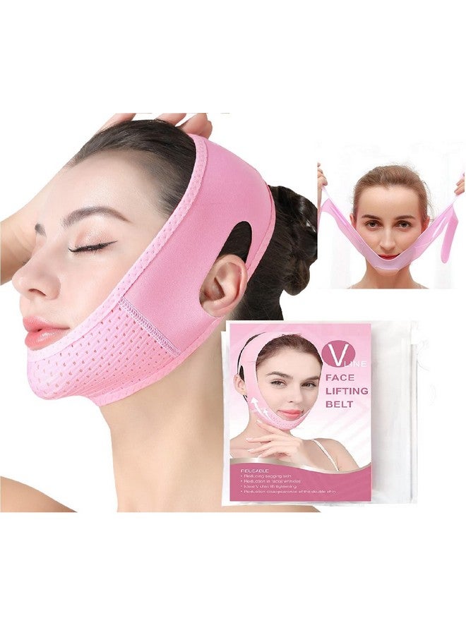 FINAXO V line Lifting Mask Double Chin Reducer - Double Chin Eliminator - Face Lifting Belt, Face Slimmer,Chin Strap For Double Chin For Women, Face Belt, Tightening Skin Preventing Sagging Face Lift Tape - Image 1
