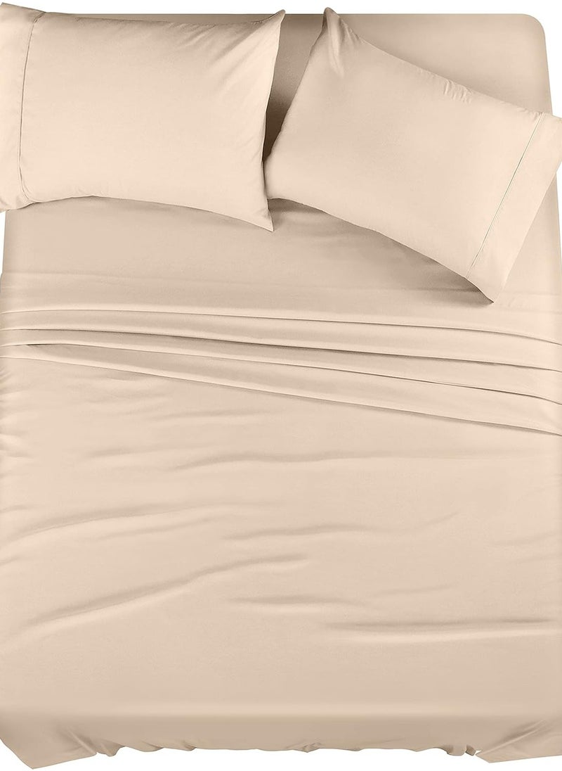 Generic Fitted Bed Sheet Set - 3 Piece - Soft Microfiber - Shrinkage and Fade Resistant - Easy Care - Bed Sheet - Bed Sheet - Bed Cover - Bed Sheets  - Image 1