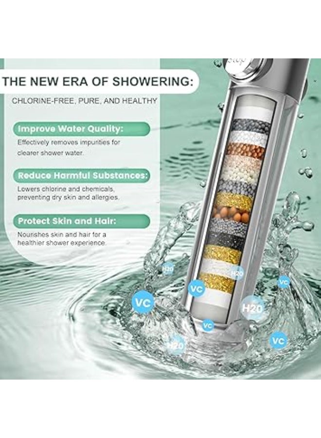 فلاتر دش بديلة للمياه العسرة 4 قطع لرأس الدش المحمول، إزالة الكلور والشوائب لتحسين صحة الشعر والبشرة، فلترة قوية لمياه أكثر نقاءً ونضارة، سهلة التركيب ومتوافقة مع معظم رؤوس الدش المفلترة - Image 2