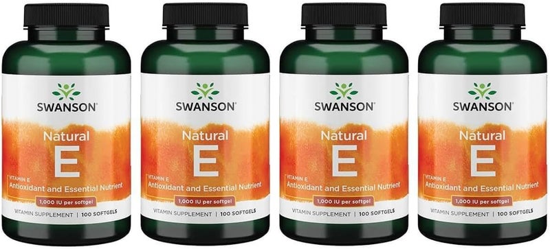 SWANSON Natural Vitamin E Softgels 1000 IU for Adults - Image 1